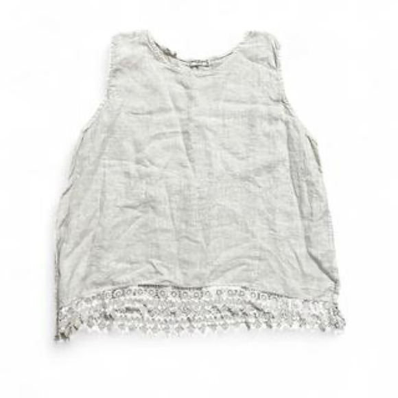Terzo Millennio Women’s 100% Linen Top Blouse Minimalist Lightweight Summer 3X - Picture 1 of 7